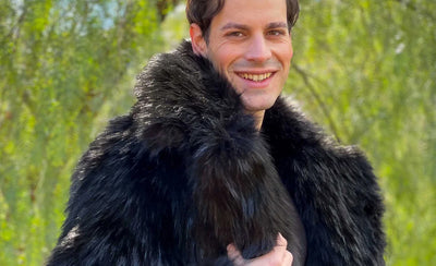 Men's Black Faux Fur Coats - The Best & Most Luxurious Fake Fur | Furrocious Furr