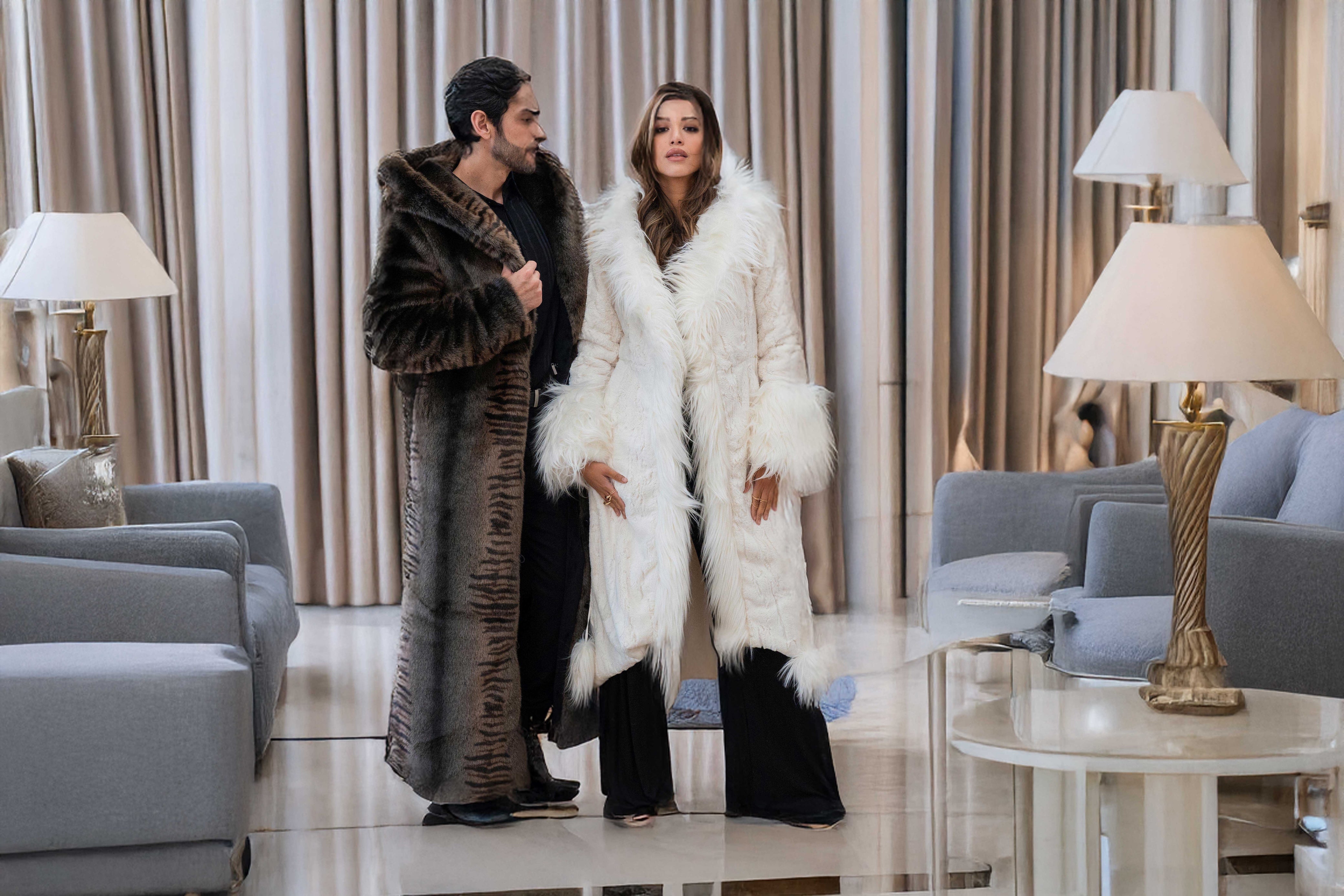 6 Statement Men and Women Faux Fur Coats to Stand Out This Winter