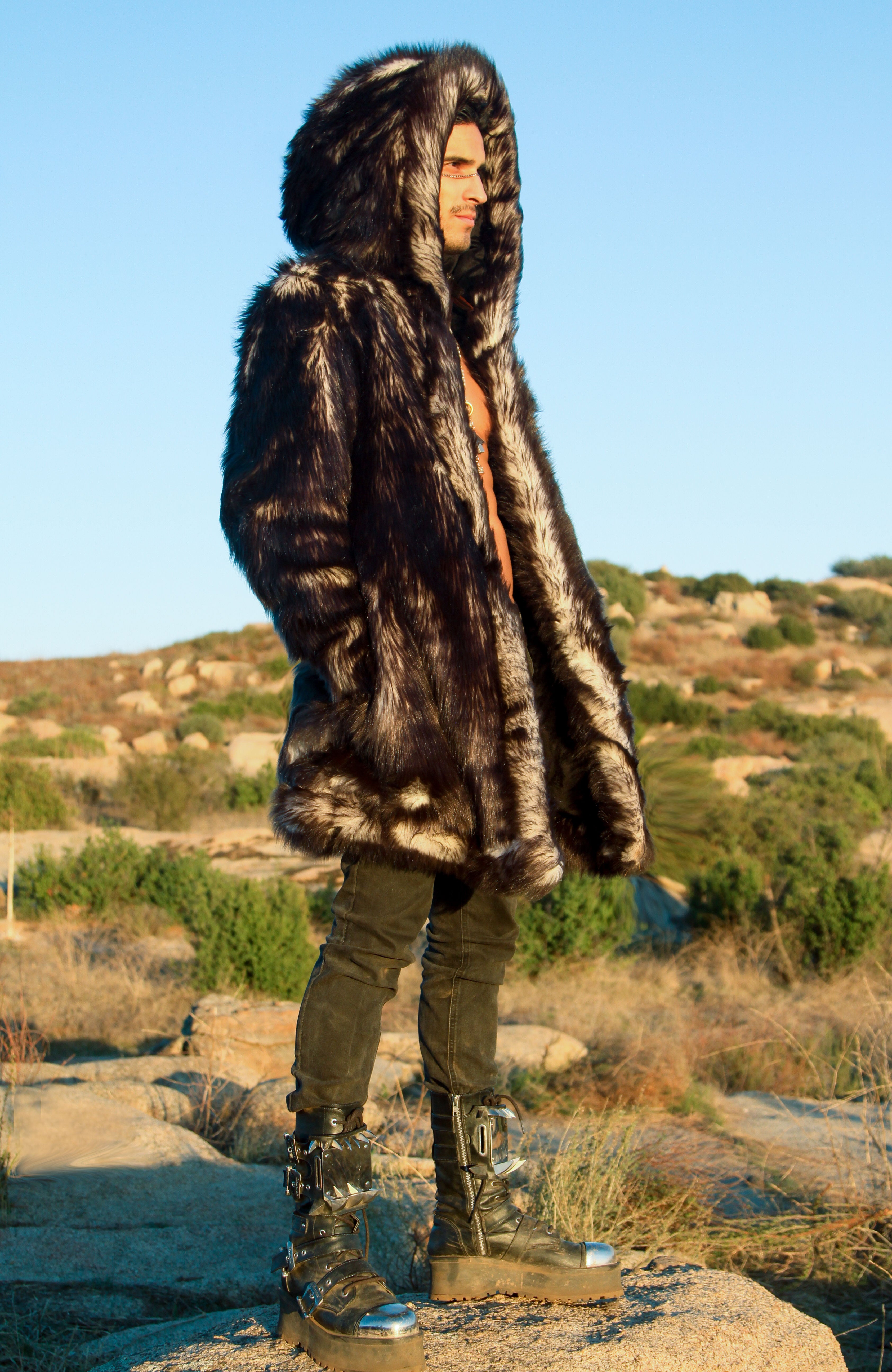 Men's Fake Fur jacket C3 Coat (Cool Classic Cozy) for