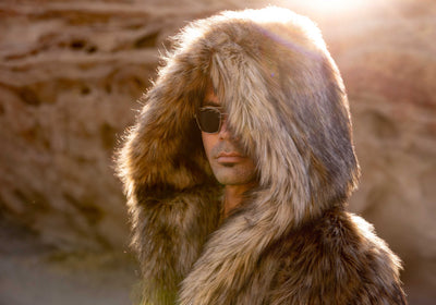 Men's Brown Faux Fur Coats - The Best & Most Luxurious Fake Fur | Furrocious Furr