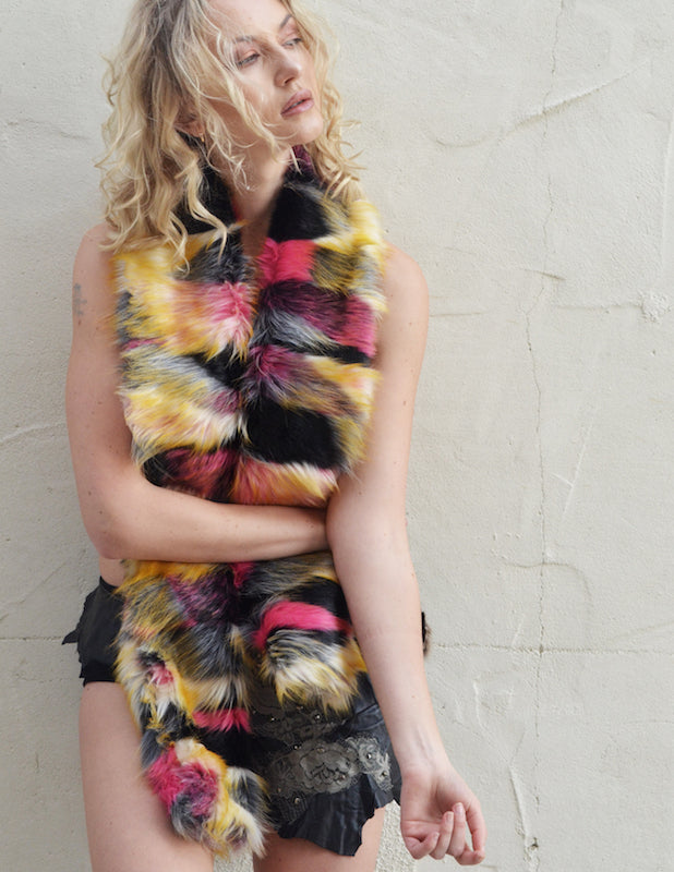 Faux Fur Long Scarves