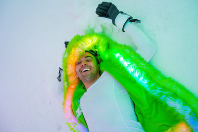 Led best sale fur vest
