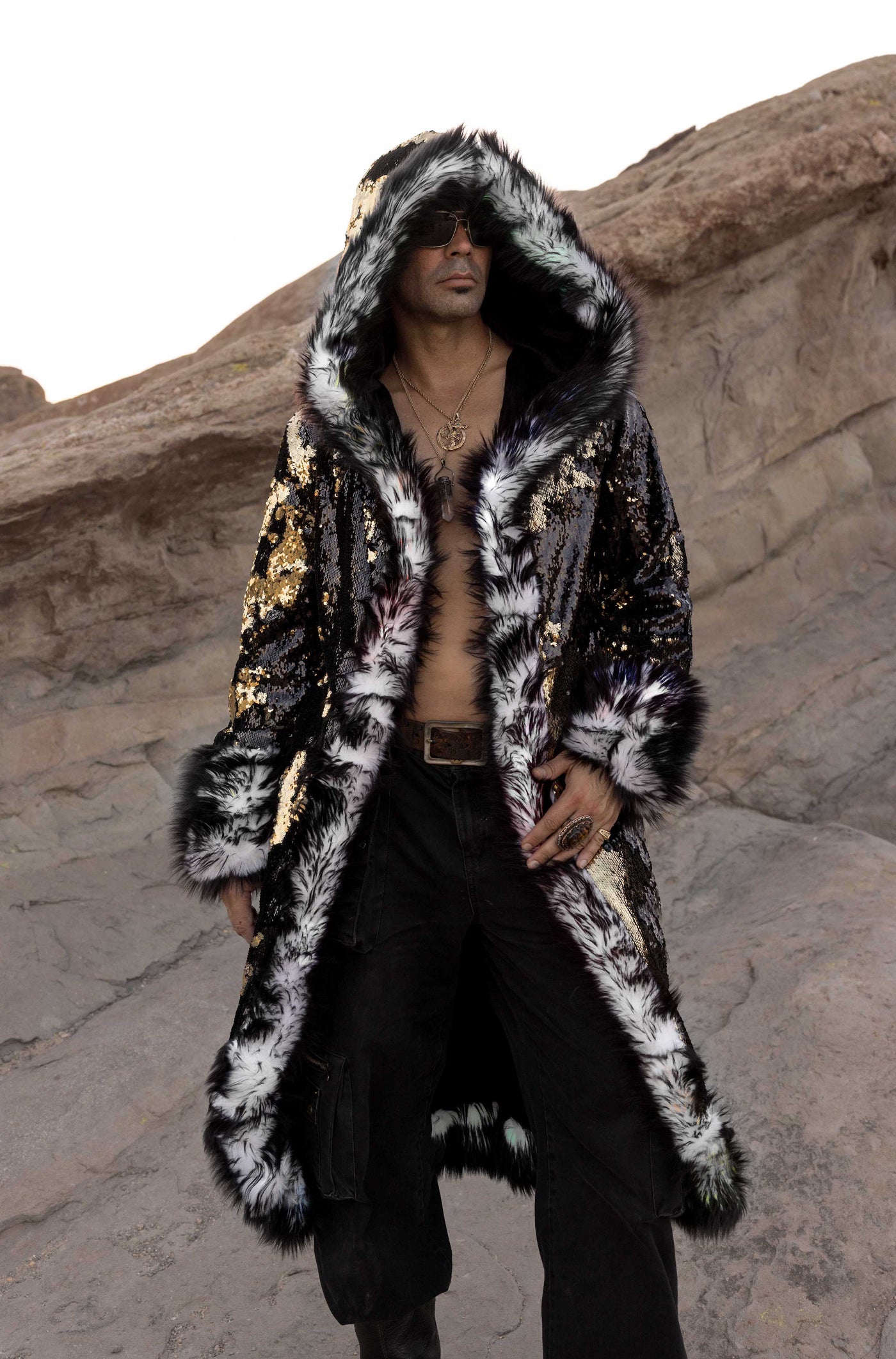 Men's Sequin King Coat