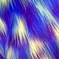 Silky Shag- Blue Purple Yellow