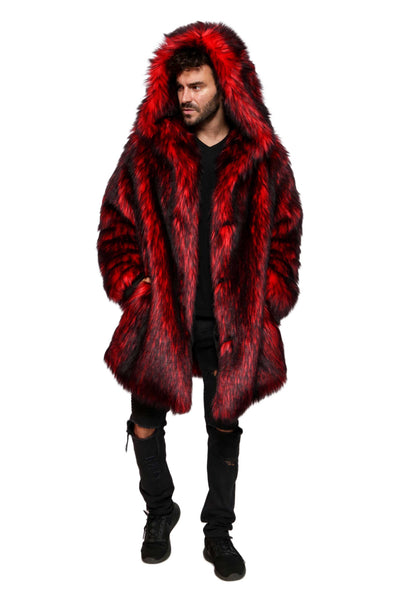 Men's Short Playa Coat in "Red Wolf" STOCK
