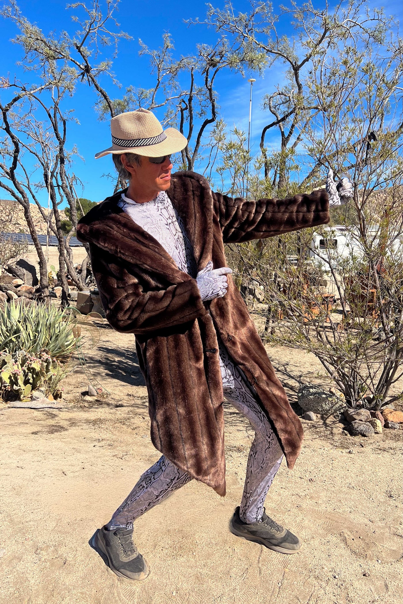 Men's Desert Warrior Coat in "Timberline" Chinchilla STOCK