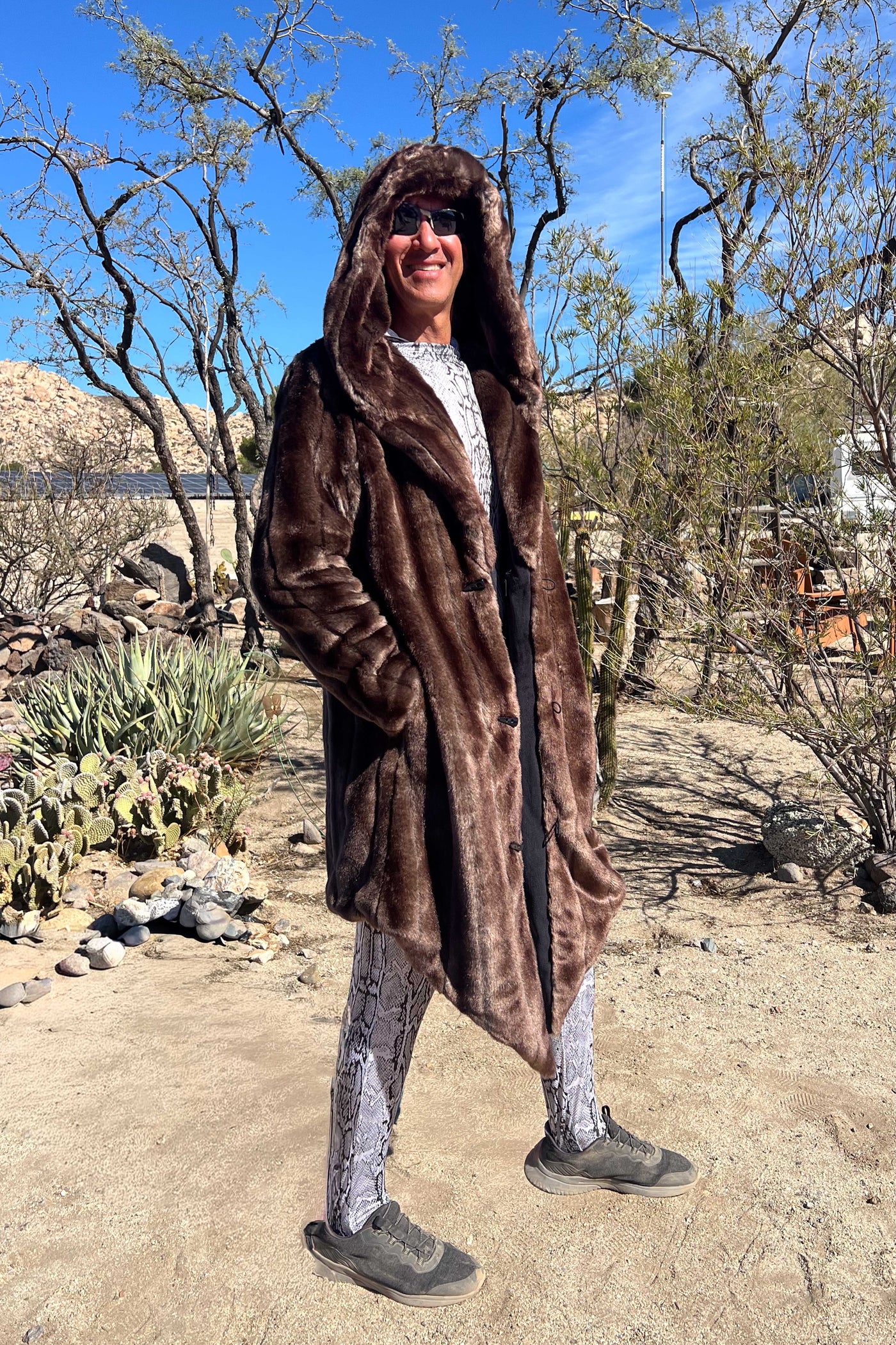 Men's Desert Warrior Coat in "Timberline" Chinchilla STOCK