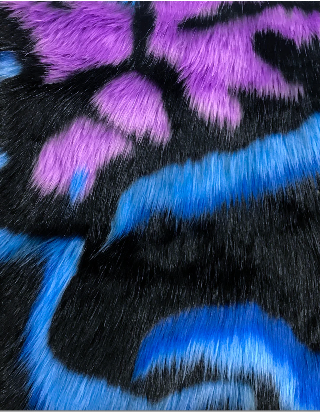 Blue Violet Black Artsy Fur