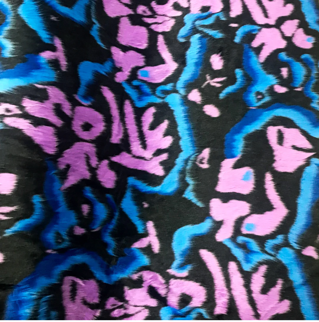 Blue Violet Black Artsy Fur