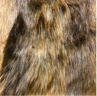 New Brown Wolf Faux Fur