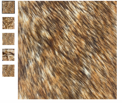 Brown Wolf Long Pile