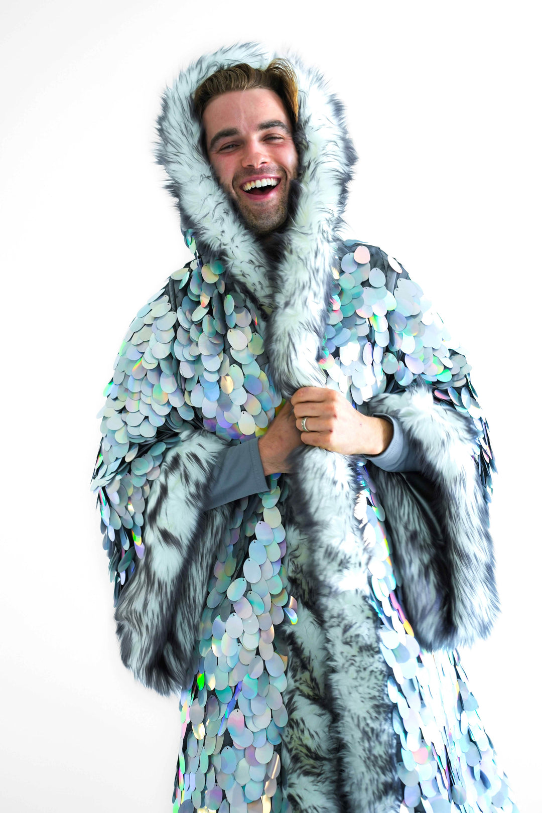 men's Big Bling Sequin Kimono in men's Big Bling Sequin Kimono in