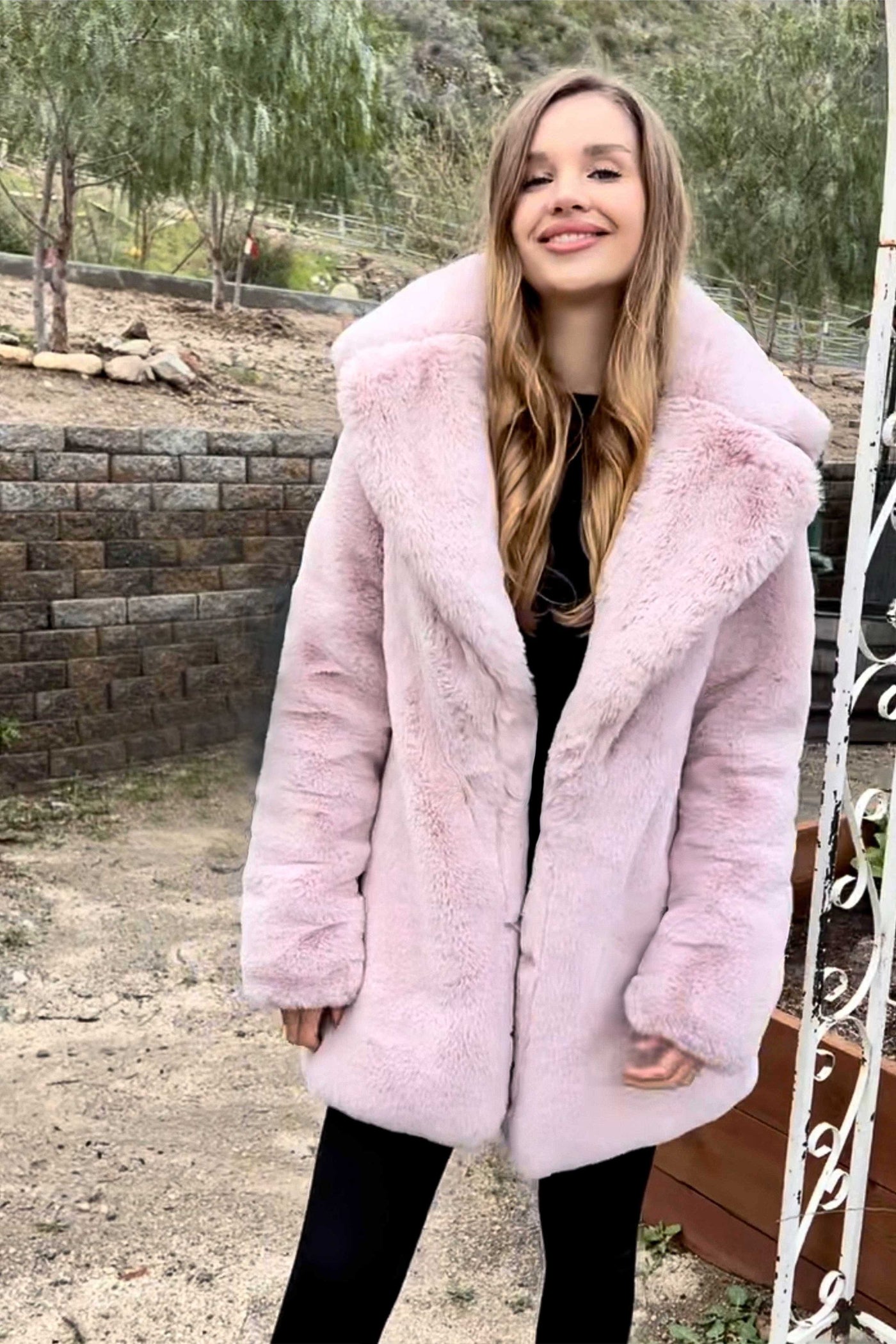 Women's Short Duchess Coat in "Plush Blush Pink" STOCK