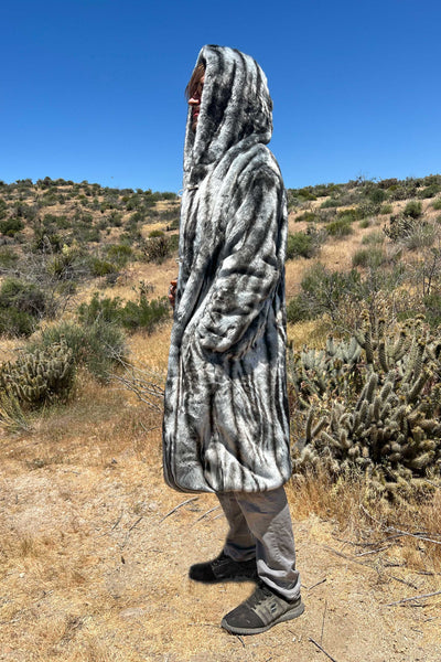 Men's Playa Coat in "Silver Slate" Chinchilla
