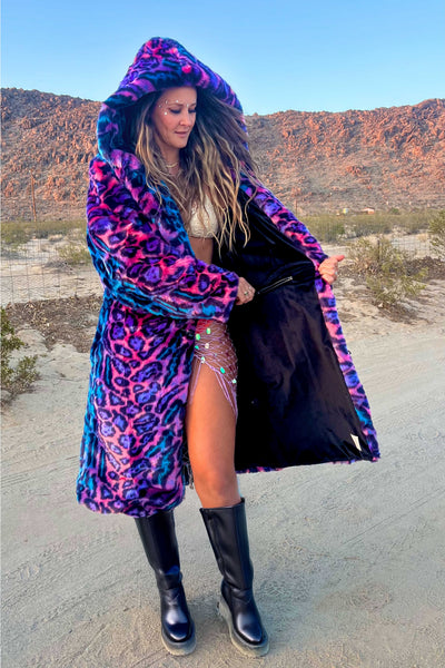 Women's Playa Coat in "Aurora Cheetah" STOCK