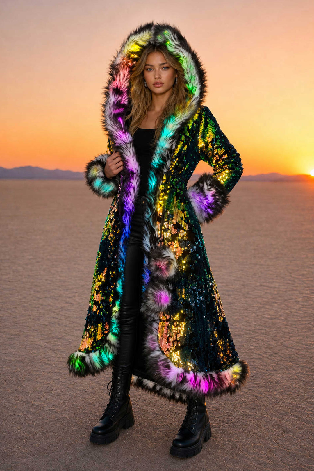 sequin dress and fur coat  the ladies turned up the heat at Paris Fashion Week 2024 with this bomb  burgundy faux fur and sequin dress look! Obsessed? So am I ! , Dont  worry, Ive recreated this fierce look for a fraction