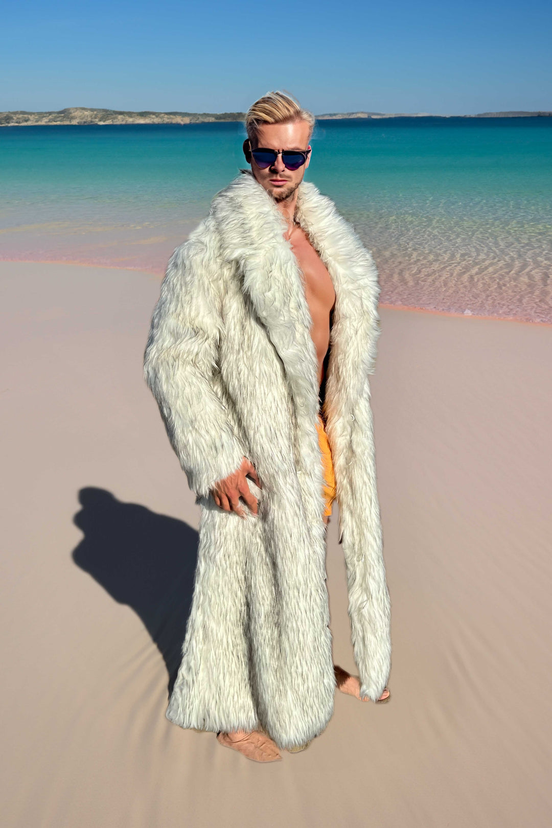 Ryan Gosling Ken White Faux Fur Coat | Furrocious Furr
