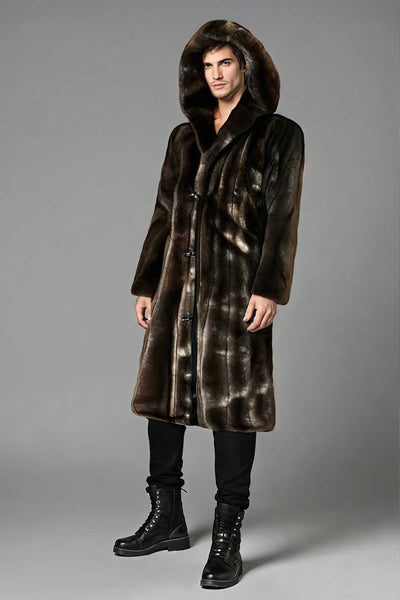 Men's Playa Coat in "Chestnut" Chinchilla