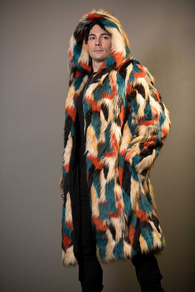 Men's Playa Coat in "Acid Rust Teal"