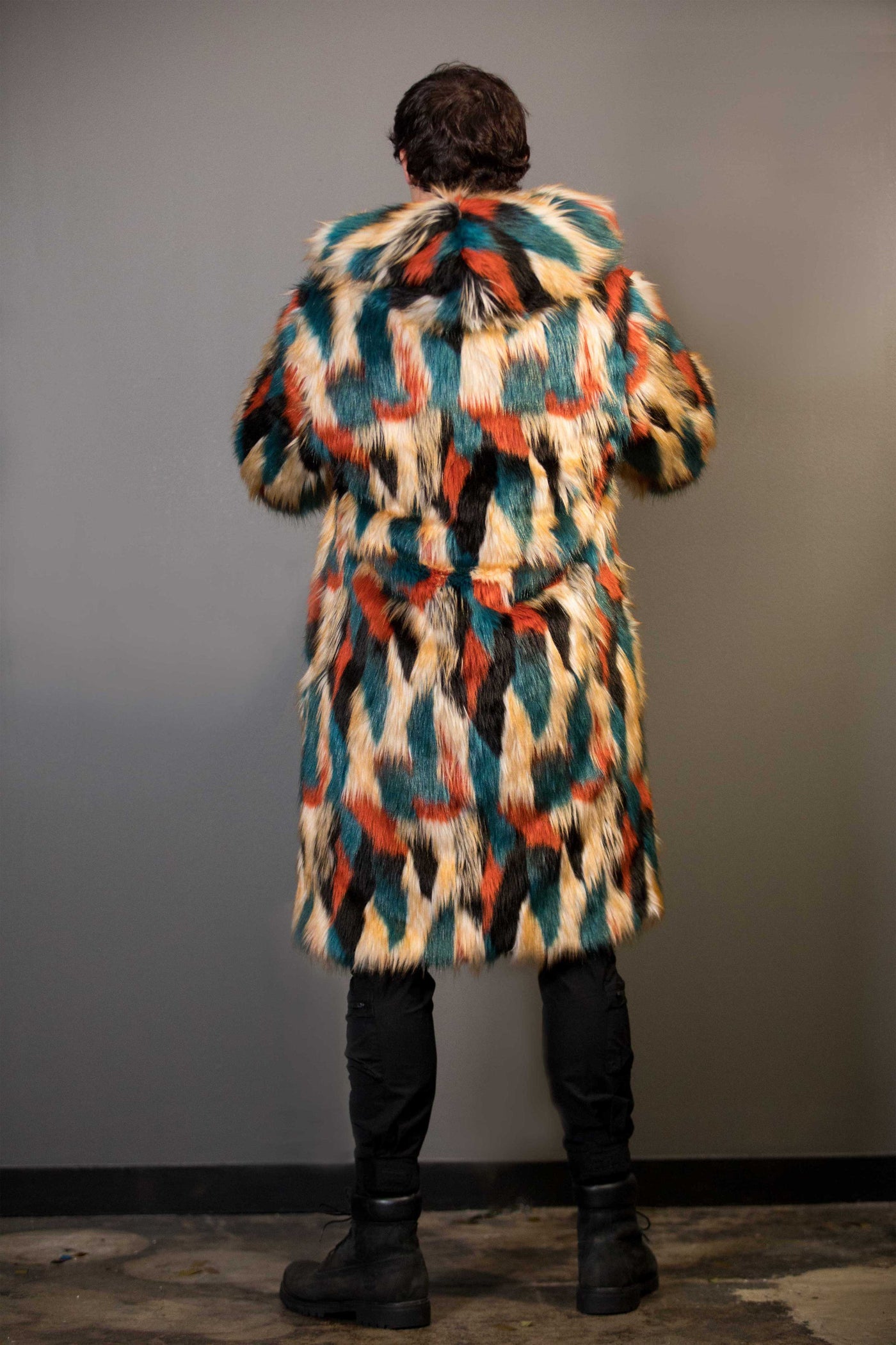 Men's Playa Coat in "Acid Rust Teal"