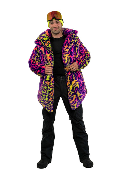 Men's Duke Coat in "Neon Cheetah"