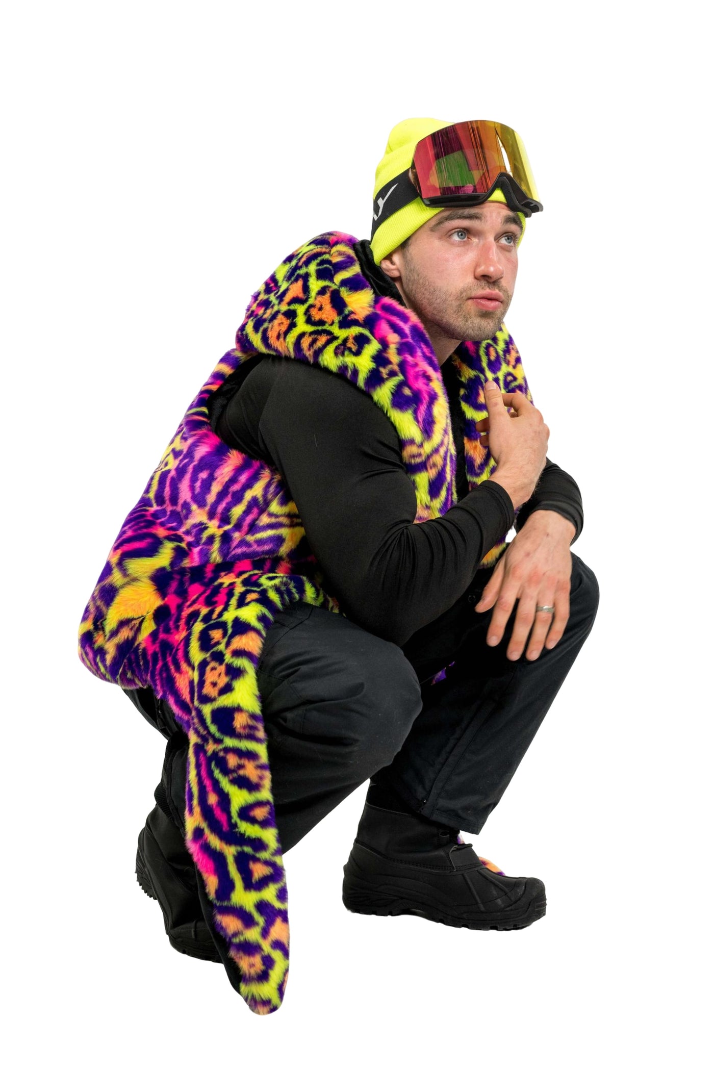 Men's Desert Warrior Vest in "Neon Cheetah" IN STOCK