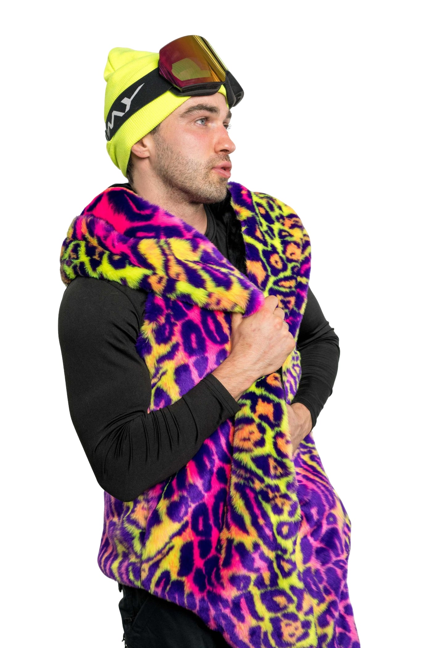 Men's Desert Warrior Vest in "Neon Cheetah"