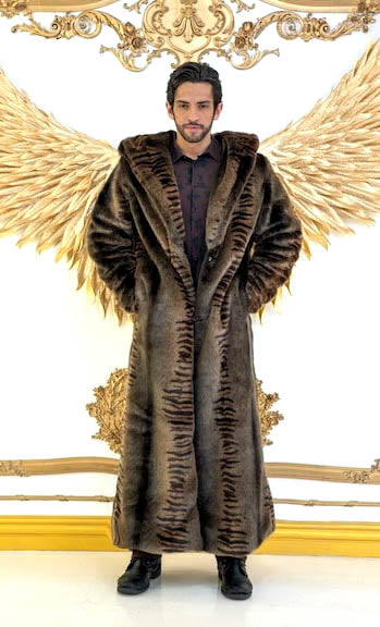 Men's Long Desert Warrior Coat in "Bengal Fox"