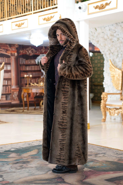 Men's Long Desert Warrior Coat in "Bengal Fox"