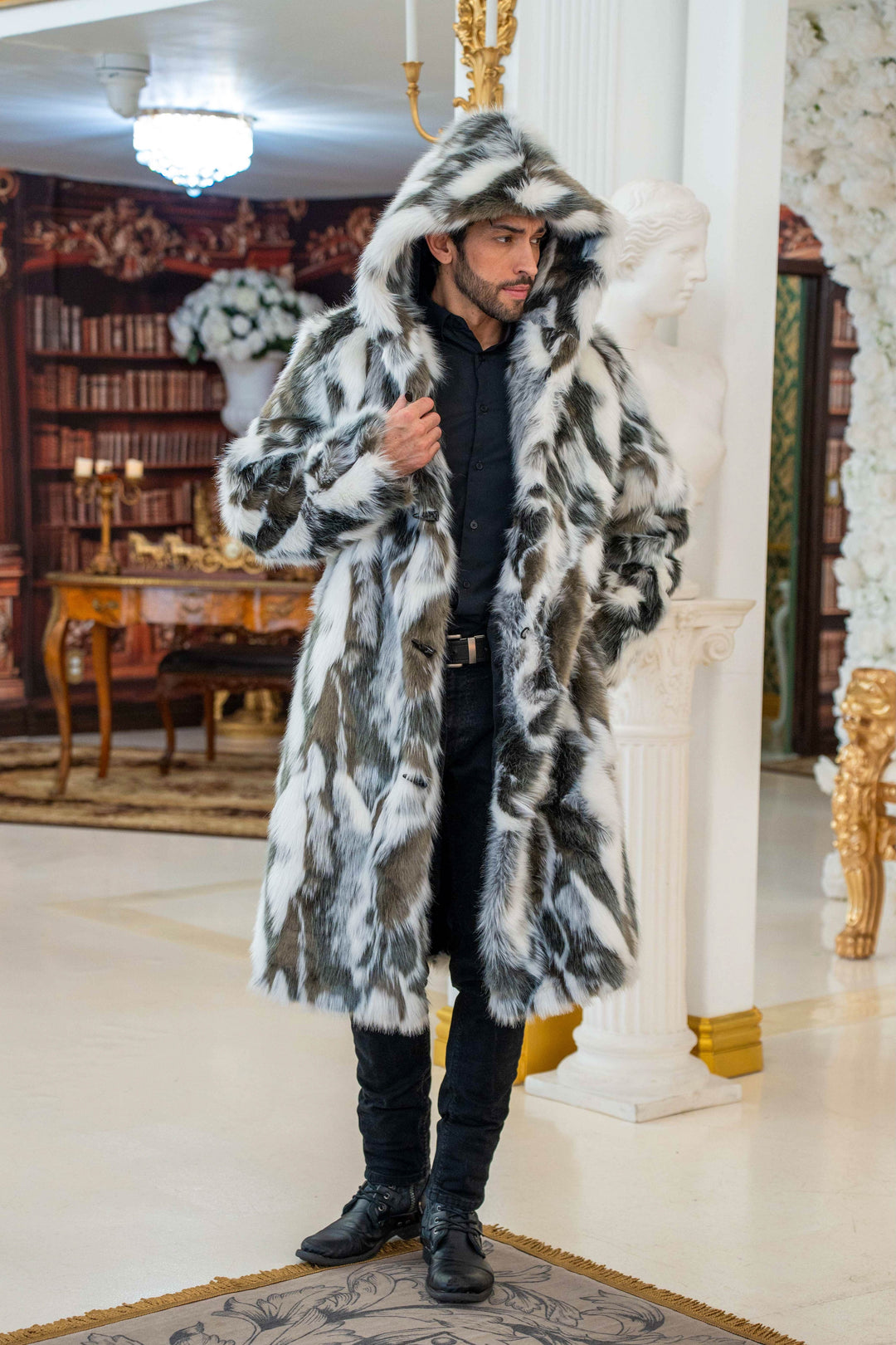 mens-black-white-gray-fur-coat