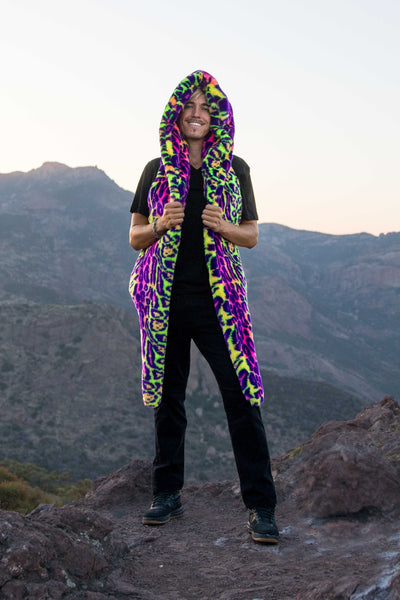 Men's Desert Warrior Vest in "Neon Cheetah" IN STOCK