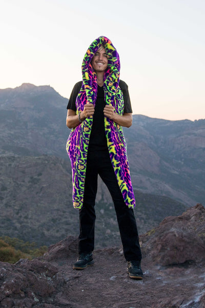 Men's Desert Warrior Vest in "Neon Cheetah"