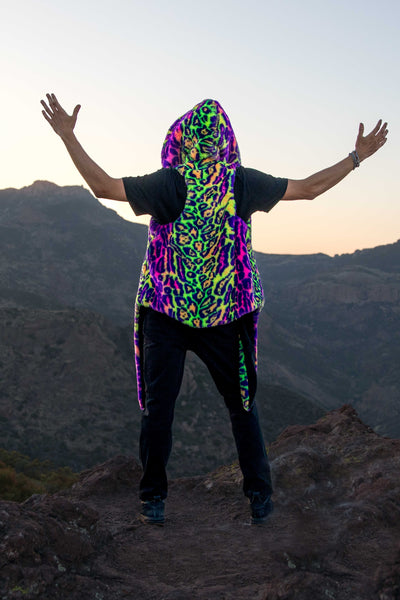 Men's Desert Warrior Vest in "Neon Cheetah" IN STOCK