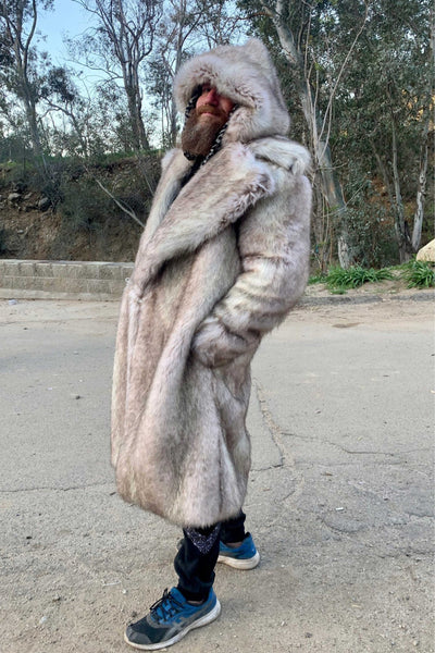 Men's Vandal Coat in "Canadian Snow Fox"
