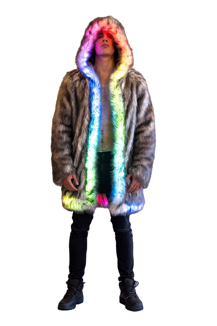 Fur led jacket hot sale