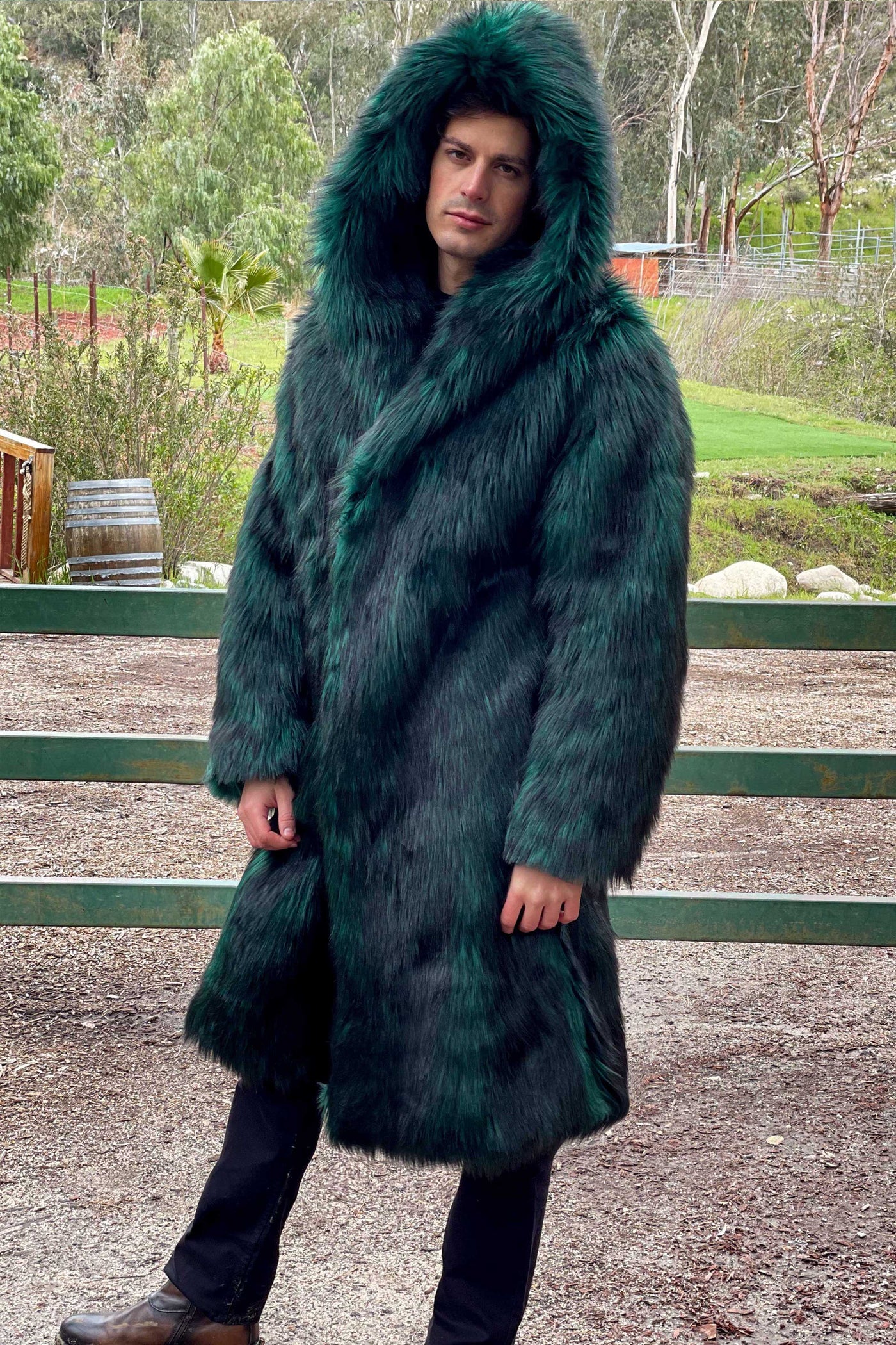 Men's Playa Coat in "Green Wolf" STOCK