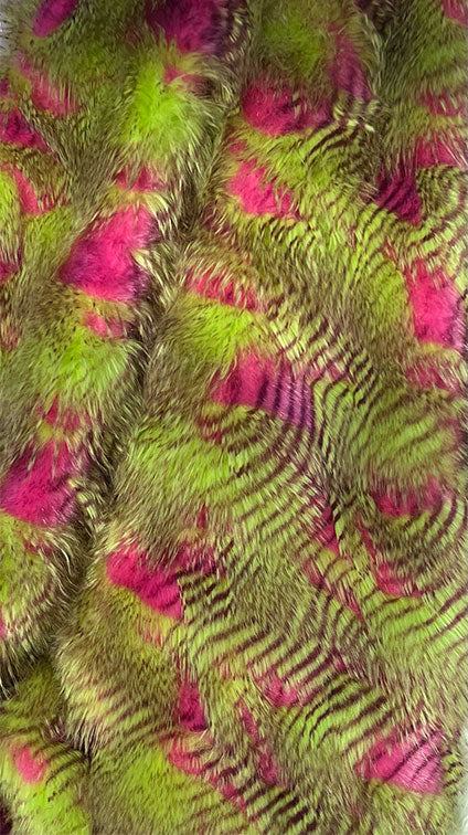 Pink Lime Feather Fur