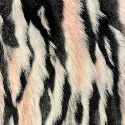 Light Pink Black White Zebra