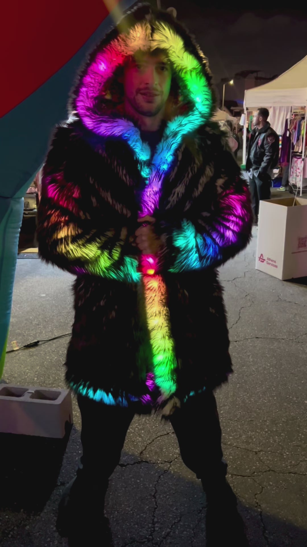 Men’s LED C3 2.0 (Cool.Classic.Comfy) Reversible Skittle Swirl Coat