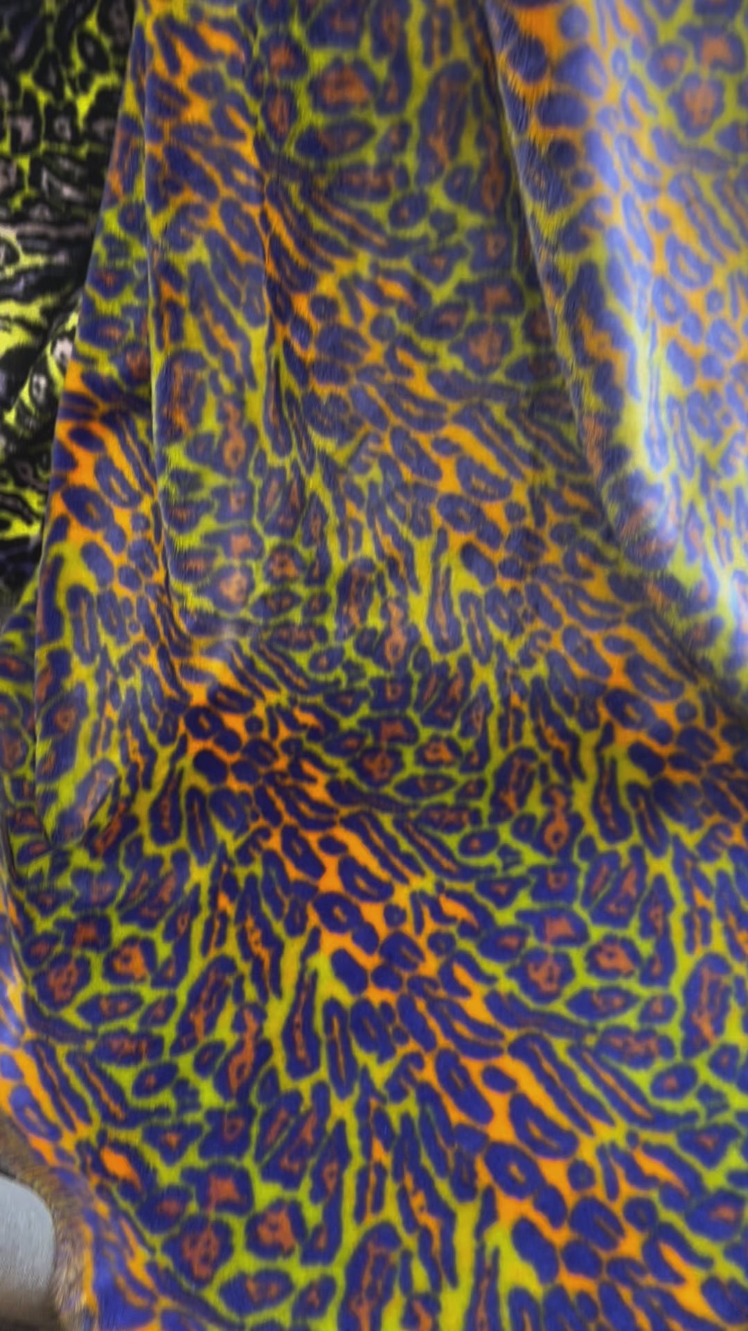 Neon Cheetah - periwinkle citrus