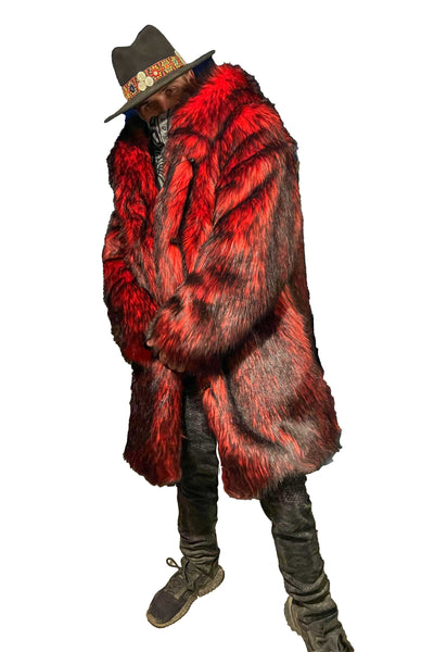 Men's Short Playa Coat in "Red Wolf" STOCK