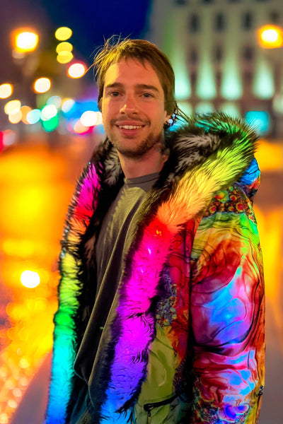 Men’s LED C3 2.0 (Cool.Classic.Comfy) Reversible Skittle Swirl Coat