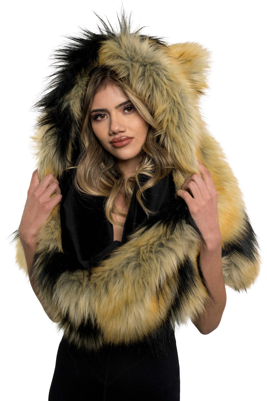 Jindo Mix Faux Fur Jacket (JK2201-IVORY)