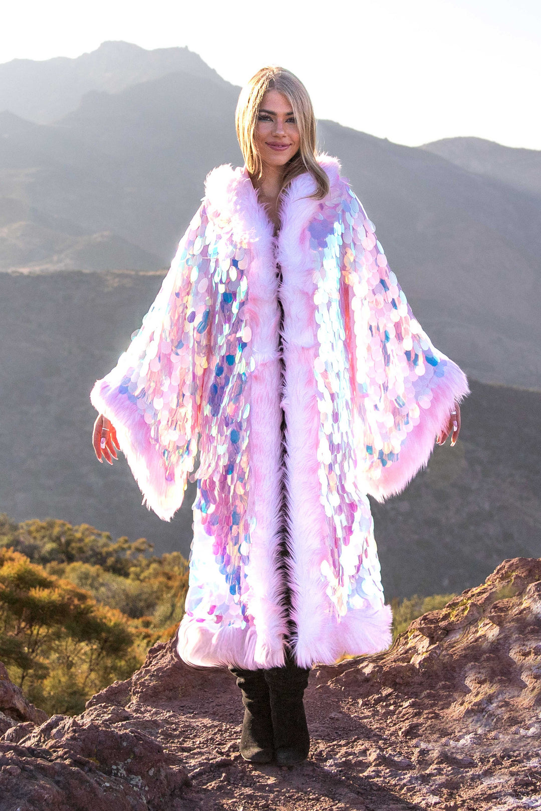 Big Bling Sequin Kimono in 