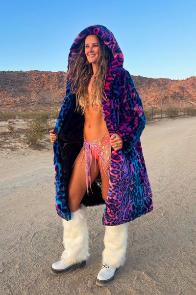 Women's Playa Coat in "Aurora Cheetah" STOCK