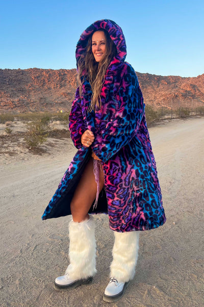 Women's Playa Coat in "Aurora Cheetah" STOCK
