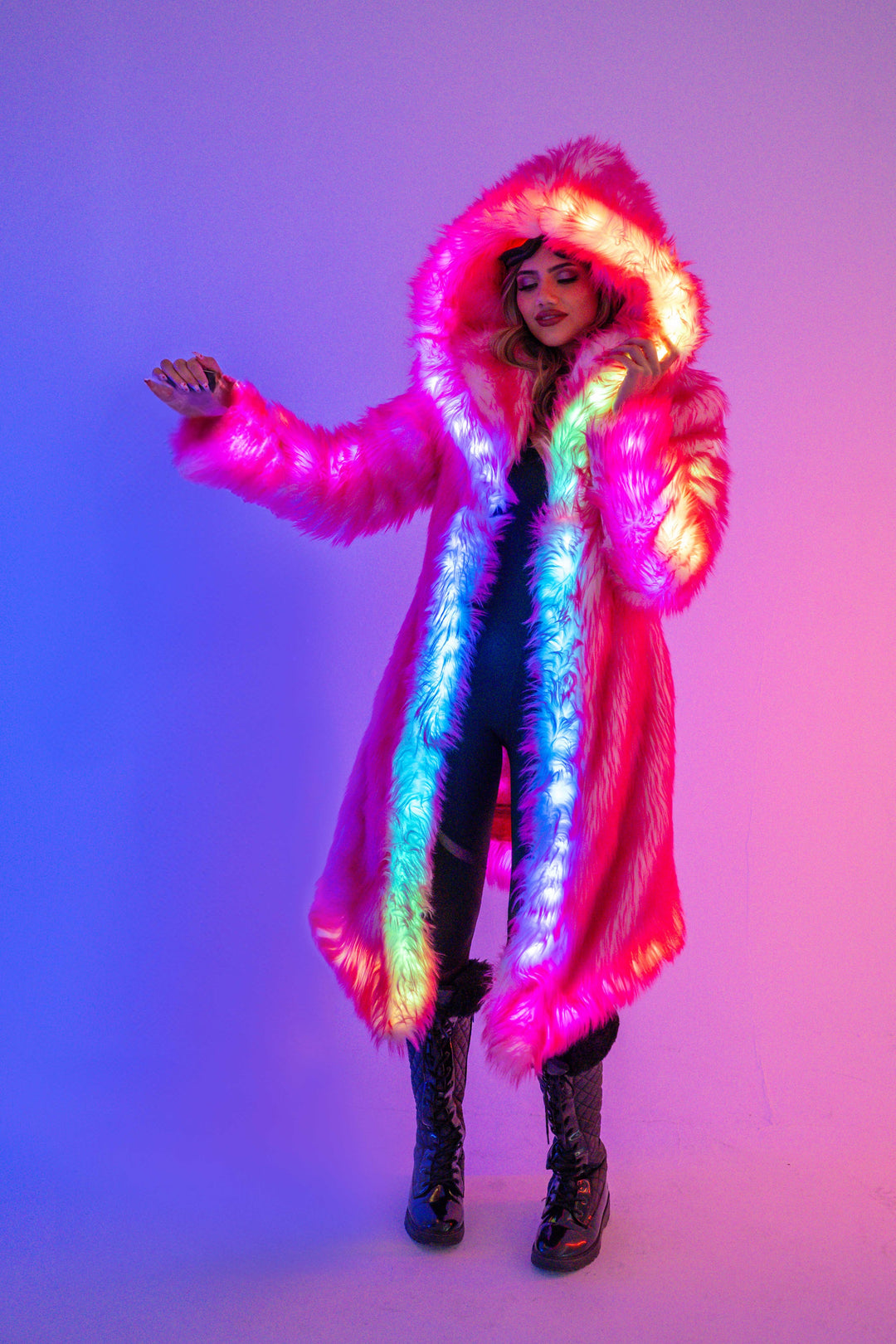 Pink Faux Fur Coat Hot Pink Jacket Women Buy Magenta Faux Fur