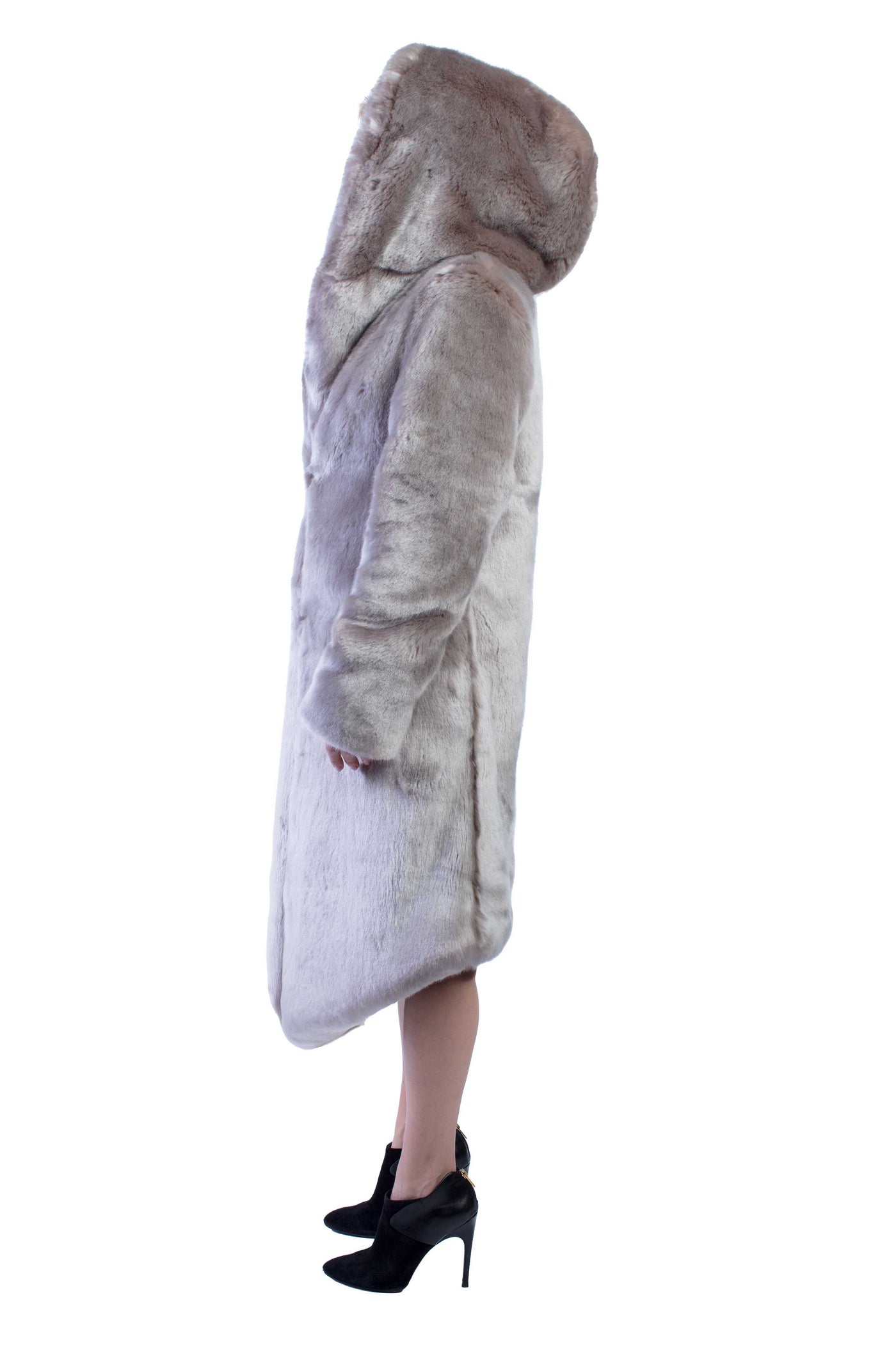 Women's Desert Warrior Coat in "Champagne" Chinchilla STOCK