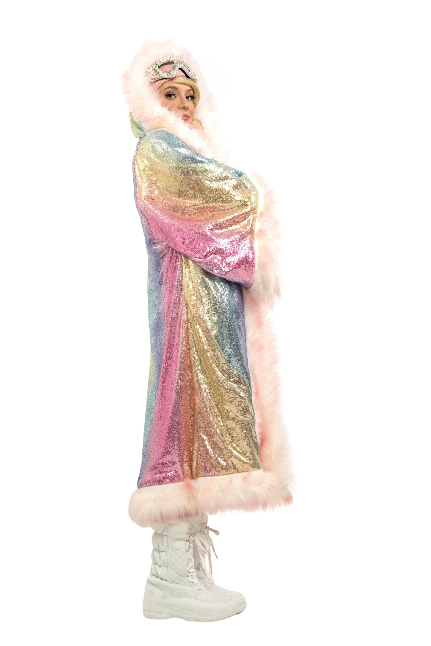 Tiny Twinkle Sequin Kimono in "Glitz & Glam Rainbow"