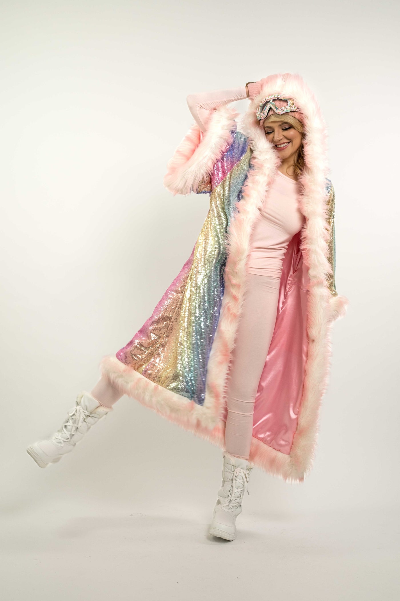 Tiny Twinkle Sequin Kimono in "Glitz & Glam Rainbow"